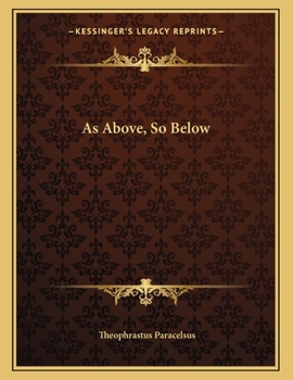 Paperback As Above, So Below Book