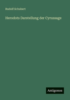Paperback Herodots Darstellung der Cyrussage [German] Book