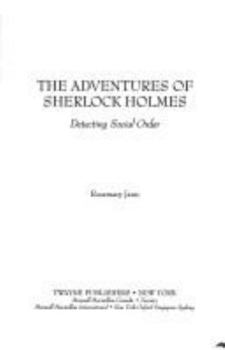 Hardcover The Adventures of Sherlock Holmes: Detecting Social Order Book