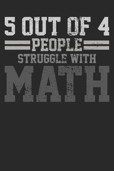 Paperback Notebook: Math Teacher 6x9 Dot Grid 120 Pages Book