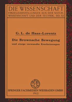 Paperback Die Brownsche Bewegung Und Einige Verwandte Erscheinungen [German] Book