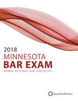 Paperback 2018 Minnesota Bar Exam Primer Outlines and Checklists Book