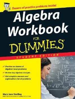 Paperback Algebra Workbook for Dummies - Student Edition Book