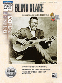 Paperback Stefan Grossman's Early Masters of American Blues Guitar: Blind Blake, Book & Online Audio Book