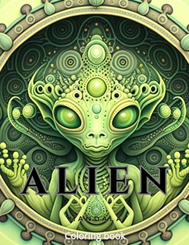 Paperback Alien Mandala: Coloring book for children and adult. relaxing activity Book