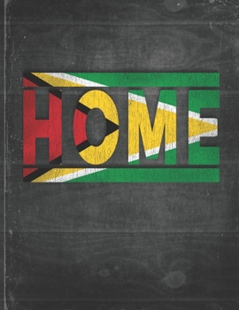 Home: Guyana Flag Personalized Retro Gift for Guyanese Retired Coworker Friend Party  Undated Planner Daily Weekly Monthly Calendar Organizer Journal