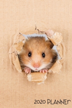 Planner 2020: Blank daily and weekly calendar 2020 to organize your life day by day! Perfect gift for busy mom, entrepreneurs and students. Cute hamster cover design.