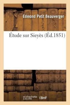 Paperback Étude Sur Sieyès [French] Book