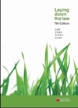 Paperback Laying Down the Law Book