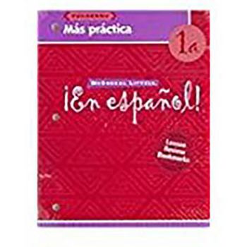 Paperback ?en Espa?ol!: M?s Pr?ctica Cuaderno (Workbook) with Lesson Review Bookmarks Level 1a [With Lesson Review Bookmarks] [Spanish] Book