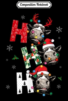 Composition Notebook: Ho Ho Ho Santa Claus Cow Lovers Christmas Journal/Notebook Blank Lined Ruled 6x9 100 Pages