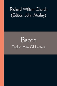 Paperback Bacon; English Men Of Letters Book