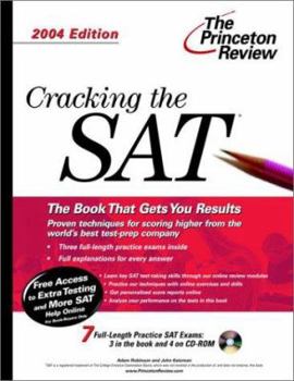 Paperback Cracking the SAT with Sample Tests on CD-ROM, 2004 Edition [With CDROM] Book