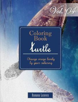 Turtle Ocean Creature: Gray Scale Photo Adult Coloring Book