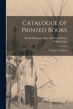 Catalogue of Printed Books: Colombo