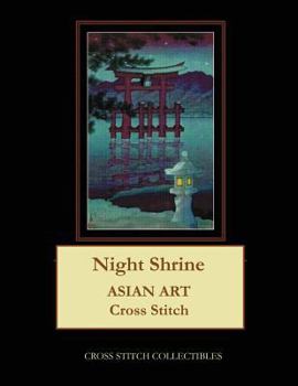 Paperback Night Shrine: Asian Art Cross Stitch Pattern [Large Print] Book