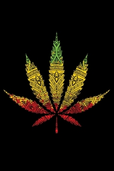 Notebook: Tribal Marijuana Weed Leaf American Indian Pot Rasta 420 Black Lined Journal Writing Diary - 120 Pages 6 x 9