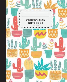 Paperback Composition Notebook: Doodle Cactus Notebook - Composition Notebook Wide Ruled Cactus - School Notebook Book