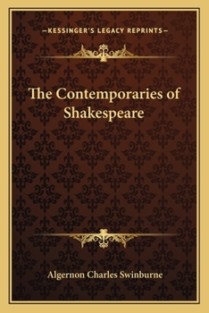 Paperback The Contemporaries of Shakespeare Book