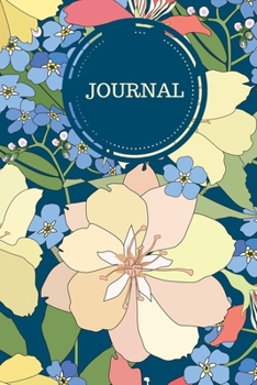 Paperback Floral Jouranl: Blank Lined Notebook Journal - 6 x 9 - 110 pages Book