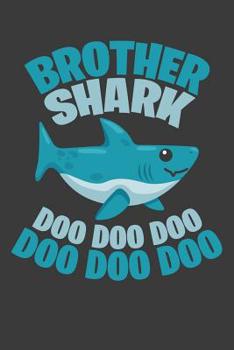 Brother Shark Doo Doo Doo: 100 graph paper 5x5 Pages Large Big 6" x 9"  for school boys, girls, kids and pupils princess and prince