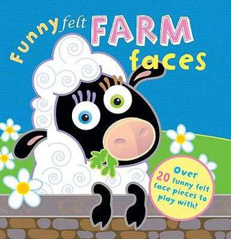 Hardcover Funny Felt Farm Faces Book