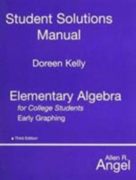 Paperback Student Solutions Manual for Elementary Algebra Early Graphing for College Students Book