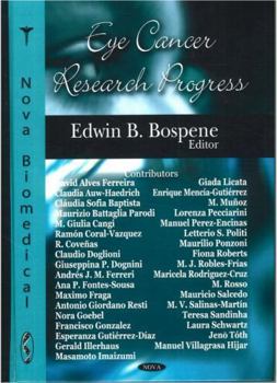 Hardcover Eye Cancer Research Progress Book