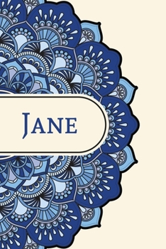 Mandala Notebook with Personalized Monogram Jane: A personalized monogram notebook just for you!