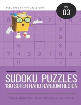 Paperback Sudoku Puzzles - 180 Super Hard Random Regions Book