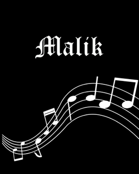 Malik: Sheet Music Note Manuscript Notebook Paper | Personalized Custom First Name Cover | Musician Composer Instrument Composition Book | 12 Staves a ... | Create, Compose & Write Creative Songs