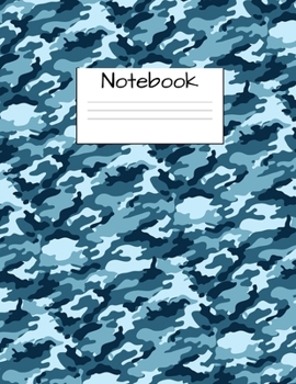Blue Camo Notebook