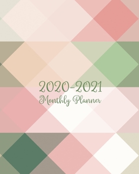 2020-2021 Monthly Planner: LARGE 24 Months Calendar - 2 Year Diary Journal - Multi Year Schedule Organizer - January 2020 to December 2021 Agenda ... Inspirational Quotes - Pink & Green Cover
