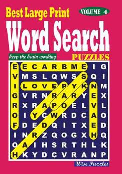 Paperback Best Large Print Word Search Puzzles, Vol. 4 [Large Print] Book