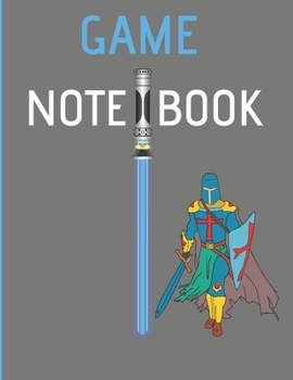 GAME NOTE BOOK: Log book for games or game notebook with index  8,5X11 INCHES, 100 pages.