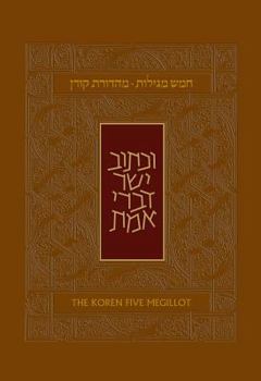 Hardcover Koren Five Megillot, Hebrew/English, Hardcover Book