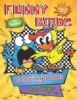 Paperback Funny Birds Coloring Book