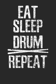 Gift Notebook: Drumming Drummer 6x9 Dot Grid 120 Pages