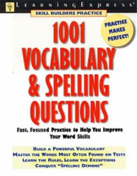Paperback 1001 Vocabulary & Spelling Questions Book