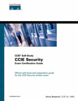 Hardcover CCIE Security Exam Certification Guide (CCIE Self-Study) [With CDROM] Book