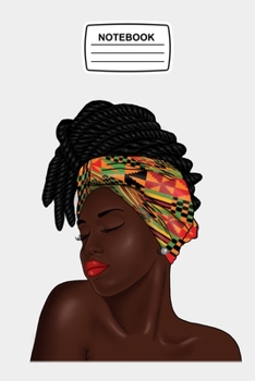 Notebook: Kente Rasta Woman, African  Journal Notebook Blank Lined Ruled 6x9 120 Pages