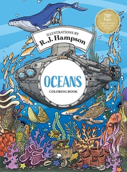 Hardcover Oceans Coloring Book