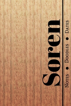 Manly Masculine Notebook with Personalized Monogram Soren: A personalized monogram notebook just for you!