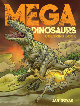 Paperback Mega Dinosaurs Coloring Book
