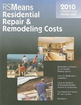 Paperback Residential Repair & Remodeling Costs: Contractor's Pricing Guide Book