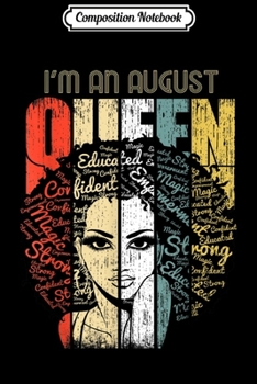 Paperback Composition Notebook: Queens are Born in August Vintage Style - Birthday Girl Journal/Notebook Blank Lined Ruled 6x9 100 Pages Book