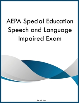 Paperback AEPA Special Education Speech and Language Impaired Exam Book