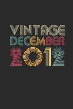 Paperback Vintage December 2012: Graph Paper Journal (6" X 9" - 120 Pages/ 5 Squares per inch) for 7th Birthday Gift Idea for Women And Men Book