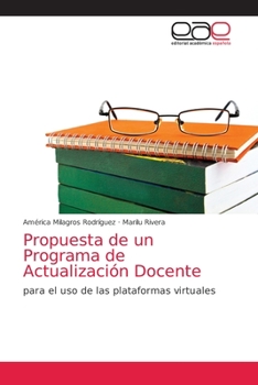 Paperback Propuesta de un Programa de Actualización Docente [Spanish] Book