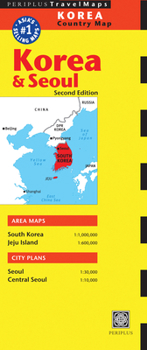 Map Periplus: Korea & Seoul Country Map Book